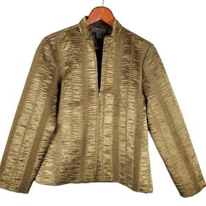 Women's Analogy Zippered Jacket. Khaki Green. SM